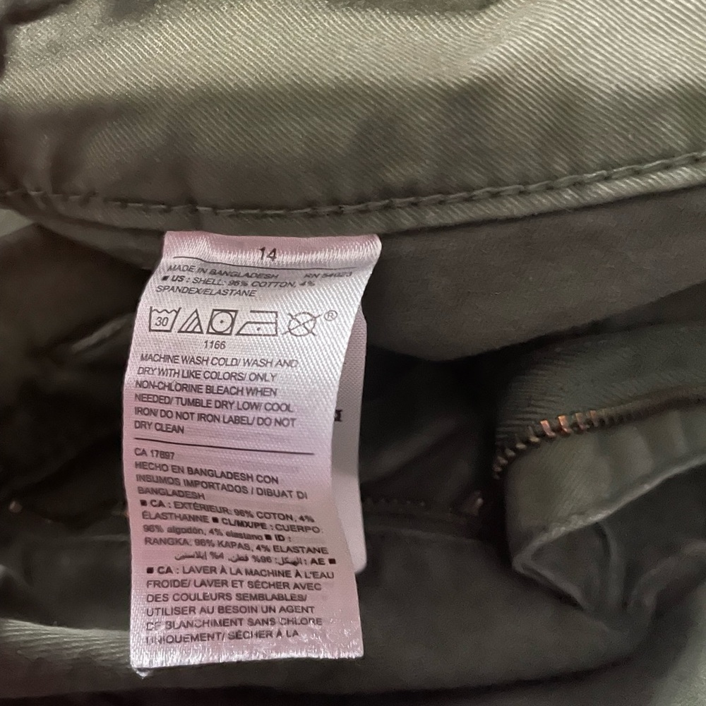 Olive size 14 pants